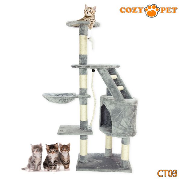 Gray sales cat trees