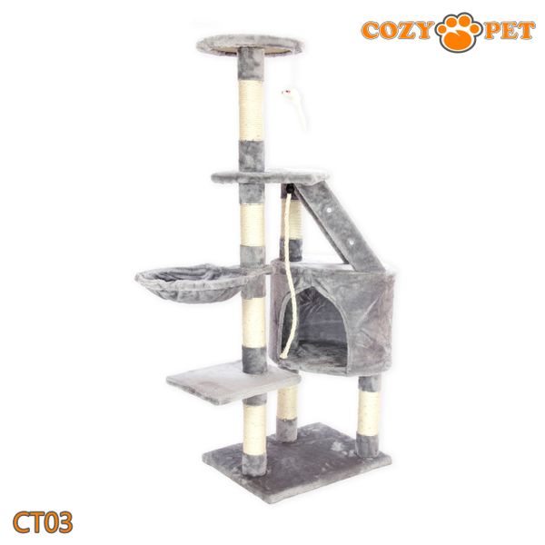 Cozy Pet Delux Multi Level Cat Tree CT03 Grey Cozy Pet Ltd