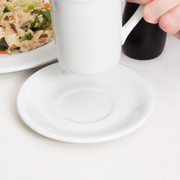 White Ceramic Saucer   Rs=w 600,h 600