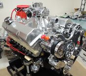 SBC 383 STROKER ENGINE w/HYD ROLLER UP TO 540hp w/SERPENTINE KIT