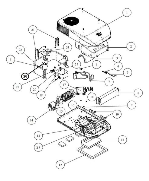 Coleman Heat Pump Model 47003-876 Capacitor Kit