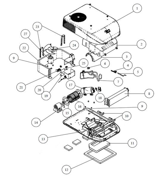 Coleman Heat Pump Model 47004A876 Capacitor Kit