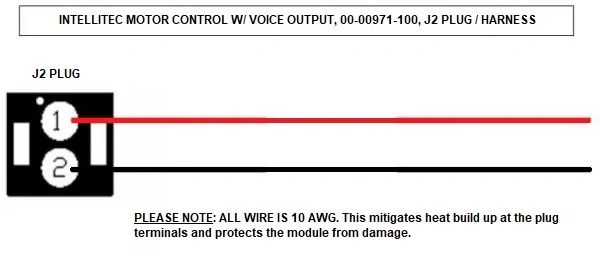 Intellitec Slide Out Controller 00-00971-100 J2 Harness