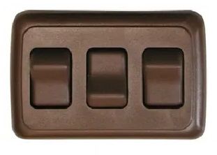 Brown 12 VDC Interior Switch Assembly AH-ASY-3-2-007