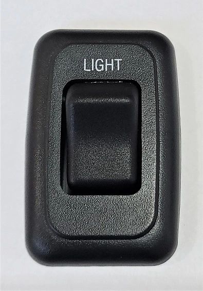 12 VDC Single Black Contoured Light Switch Assembly AH-ASY-1-5-029