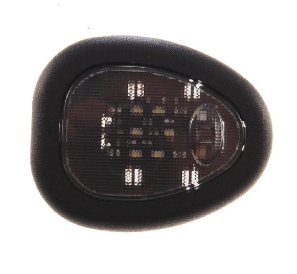 Black LED Dome Light With Push-Lens On/Off Switch AT-LLP1-6-1