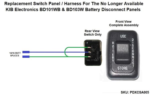 KIB Electronics Custom Battery Disconnect Panel