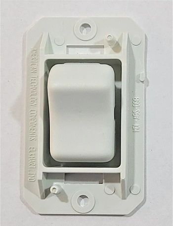 White 12V Fan On/Off Switch Assembly AH-ASY-1-1-038