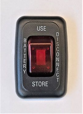 Battery Disconnect Switch Panel Assembly With Lighted Switch