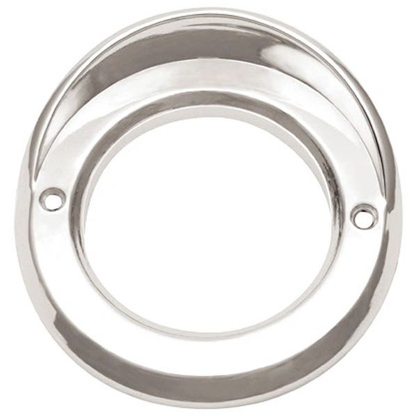 RV Round Chrome Plastic Light Bezel WP-BV07B