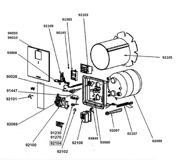 Dometic Water Heater Model WH-6GEA Tune-Up Kit