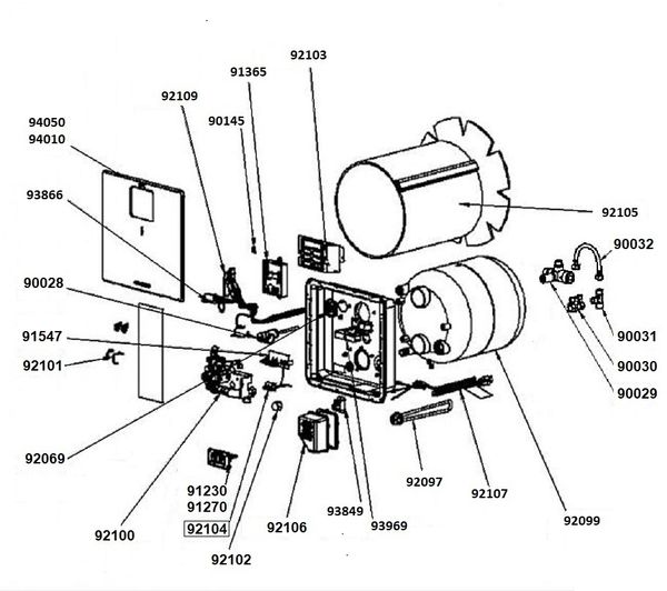 Dometic Water Heater Model WH-9GEA Tune-Up Kit