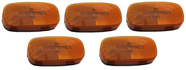 RV Incandescent Amber Marker Light Kit L04-0059A-BLK