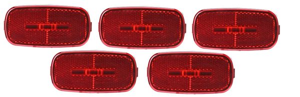 RV Red 2 LED Diode Marker Light Kit L14-0104R-BLK