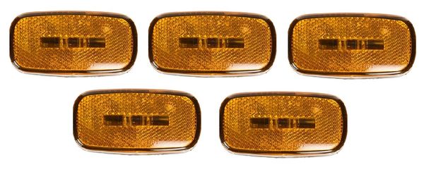 RV Amber 2 LED Marker Light Assembly Kit L14-0104A-BLK