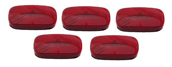 RV Red Incandescent Marker Light Kit L04-0059R-BLK