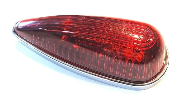 Airstream RV Red LED Clearance Tear Drop Light Without Gasket L04-0093R