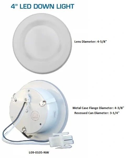4 Inch 6 High Powered Diode LED Overhead Light L09-0105-NW
