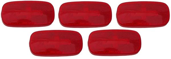 RV Incandescent Marker Light Lens Kit, Red, L04-0059R-LENS