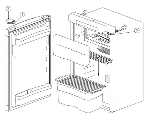 Norcold Refrigerator Service Latch Kit 62698527