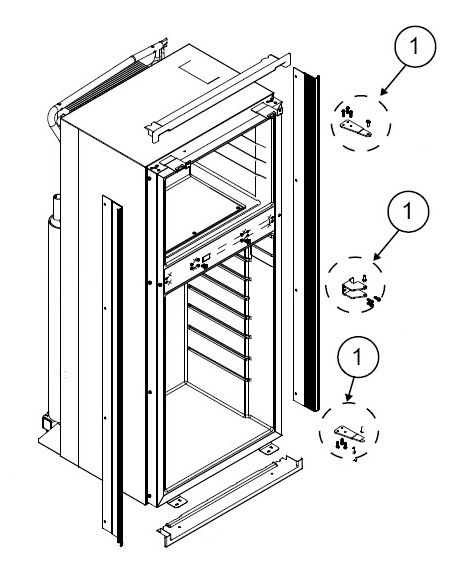 Norcold Refrigerator Hinge Kit 639508
