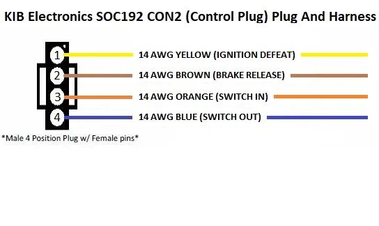 KIB Electronics Slide Out Controller SOC192 CON2 Plug And Harness