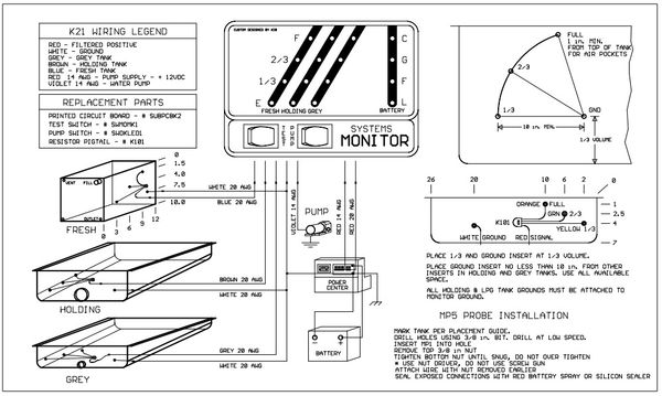 KIB Electronics Monitor Panel Model K21WH Repair / Installation Kit ...