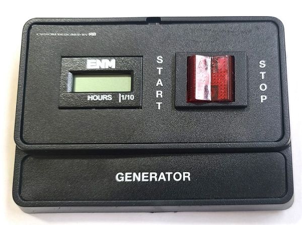 KIB Electronics Generator Control Panel w/ Hourmeter KH145JBL