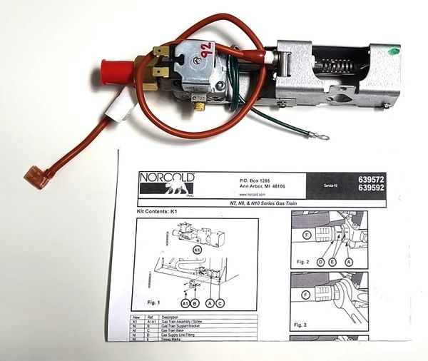 Norcold Refrigerator Gas Train Assembly Kit 639572