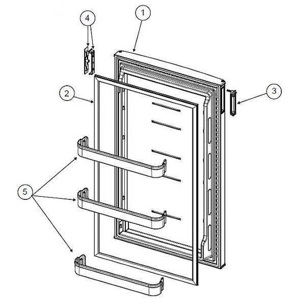 Norcold Refrigerator Door Gasket 640466