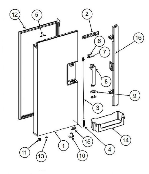 Norcold Refrigerator Handle Latch And Spring Assembly 640975