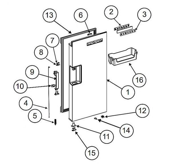 Norcold Refrigerator Door Bin 640968