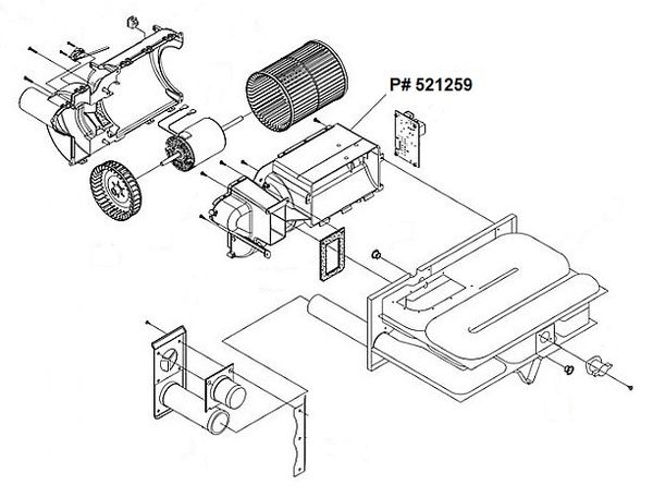 Suburban Furnace Front Half Blower Housing 521259