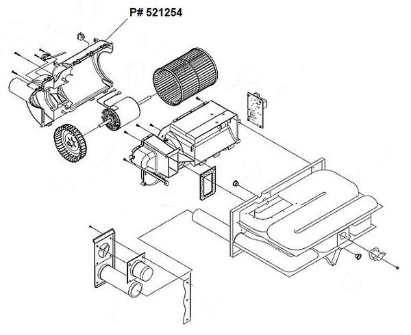 Suburban Furnace Rear Half Blower Housing 521254