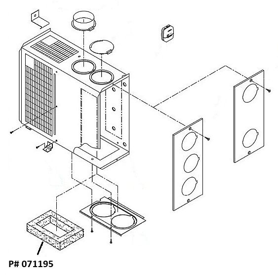 Suburban Furnace Bottom Duct Gasket 071195