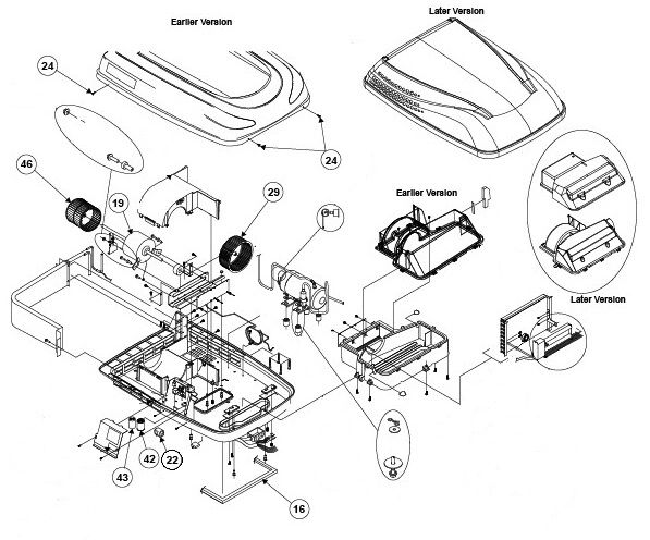 Dometic Penguin II Air Conditioner Model 640315C751C0 Capacitor Kit