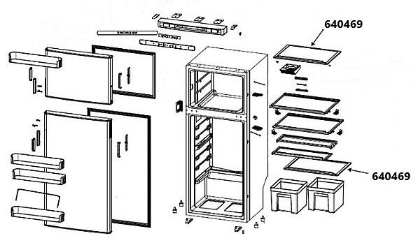 Norcold Freezer / Refrigerator Crisper Shelf 640469