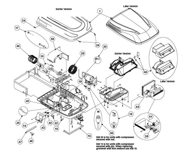 Dometic Penguin II Air Conditioner Model 641815C751C0 Capacitor Kit