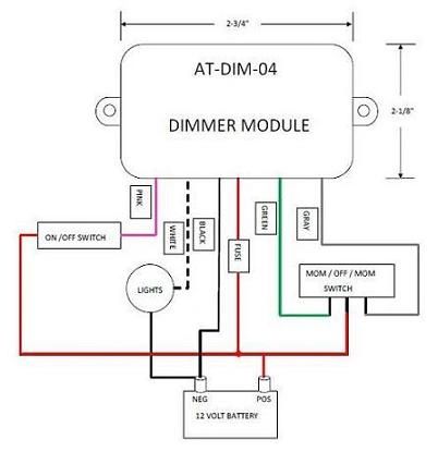 12 Volt Light Dimmer Module ATDIM04
