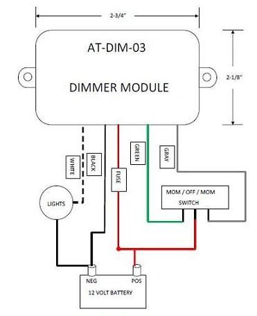 12 Volt Light Dimmer Module ATDIM03