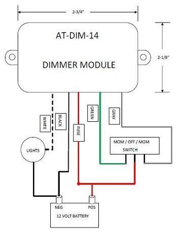 12 Volt Light Dimmer Module ATDIM14