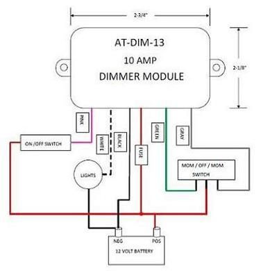 12 Volt Light Dimmer Module ATDIM13