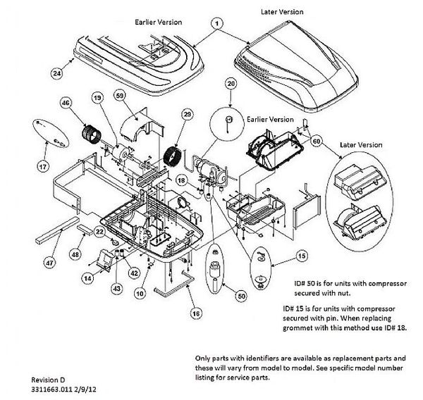 Dometic Penguin Air Conditioner Model 600315331C Capacitor Kit