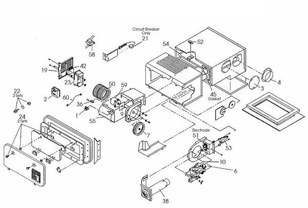 Atwood / HydroFlame Furnace Model 8935-AC-I Tune-Up Kit