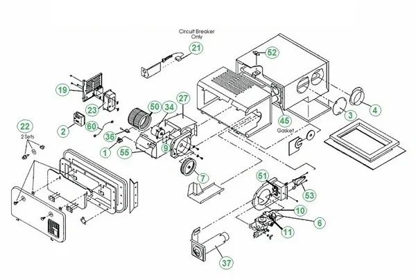 Atwood / HydroFlame Furnace Model 8935-DC-II Tune-Up Kit