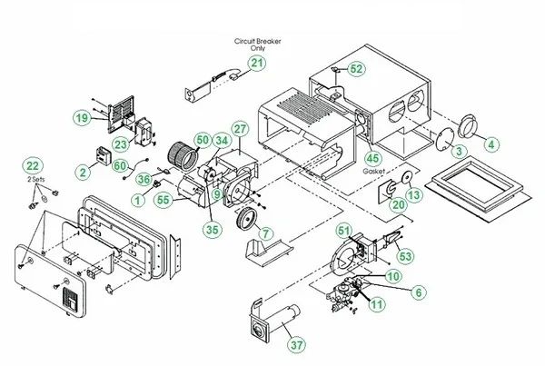 Atwood / HydroFlame Furnace Model 8935-DC-III Tune-Up Kit