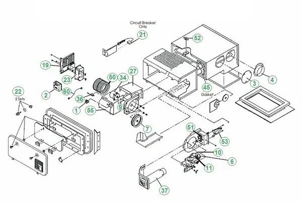 Atwood / HydroFlame Furnace Model 8940-DC-I Tune-Up Kit