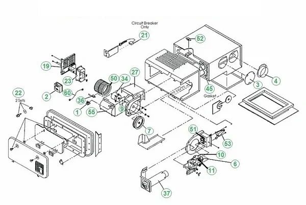 Atwood / HydroFlame Furnace Model 8940-DC-II Tune-Up Kit