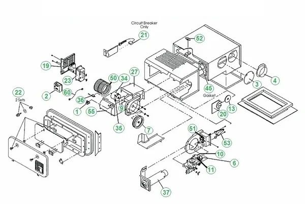 Atwood / HydroFlame Furnace Model 8940-DC-III Tune-Up Kit