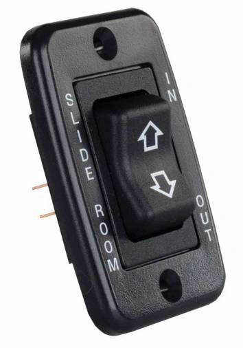 Black Low Profile Slide-Out Switch with Bezel 12355